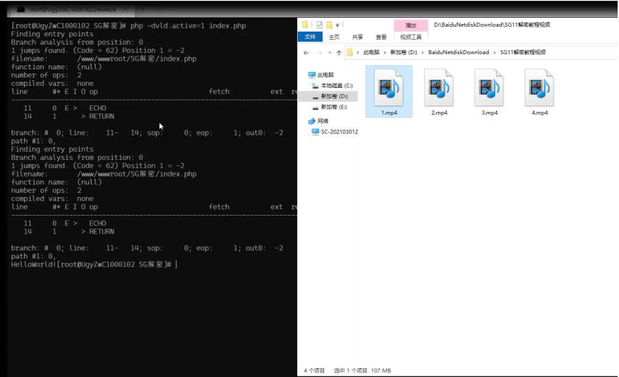 PHP-SG11加密代码解密教程视频-精品源码资源网-网站源码,小程序源码,公众号模块,APP源码